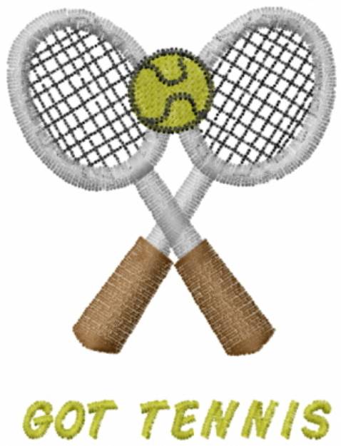Picture of GOT TENNIS Machine Embroidery Design