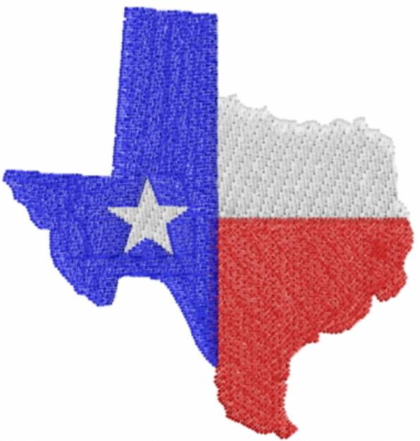 Picture of Lone Star State Machine Embroidery Design