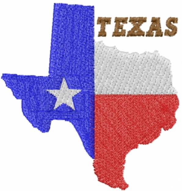 Picture of Texas Machine Embroidery Design