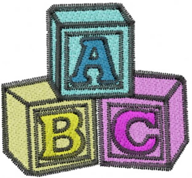 Picture of ABC Blocks Machine Embroidery Design