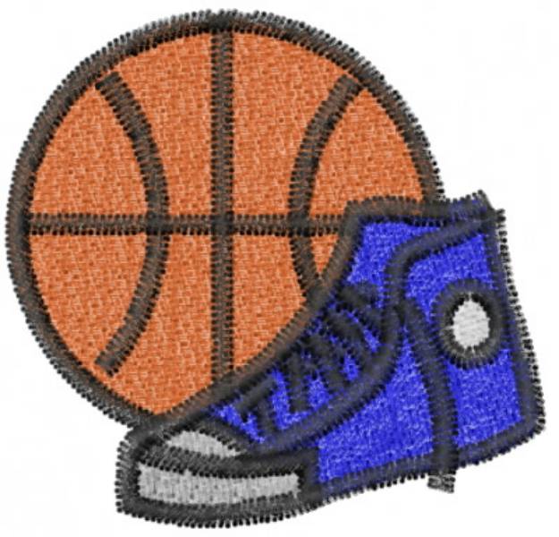 Picture of Basketball Shoes Machine Embroidery Design