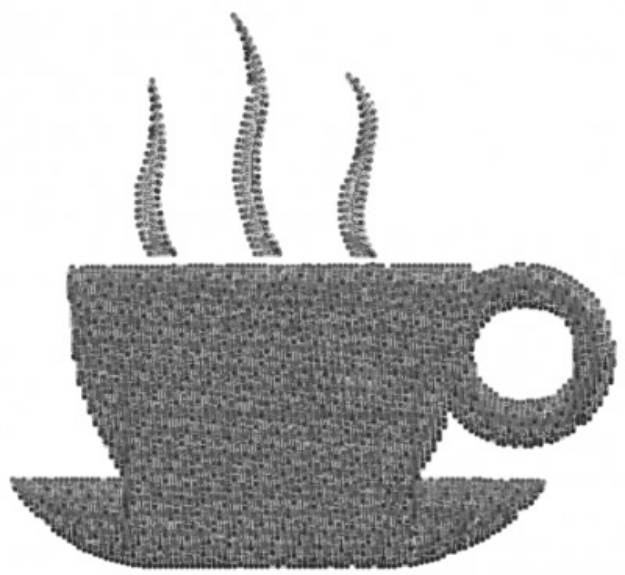 Picture of Coffee Machine Embroidery Design
