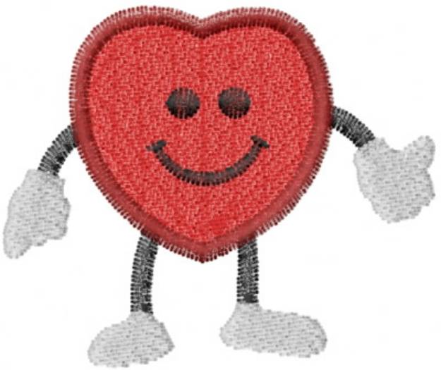 Picture of Smiling Heart Machine Embroidery Design