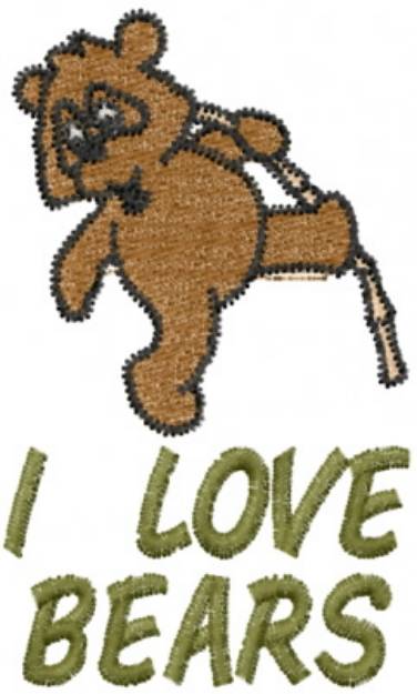 Picture of Dancing Bear Machine Embroidery Design