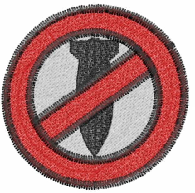 Picture of No War Symbol Machine Embroidery Design