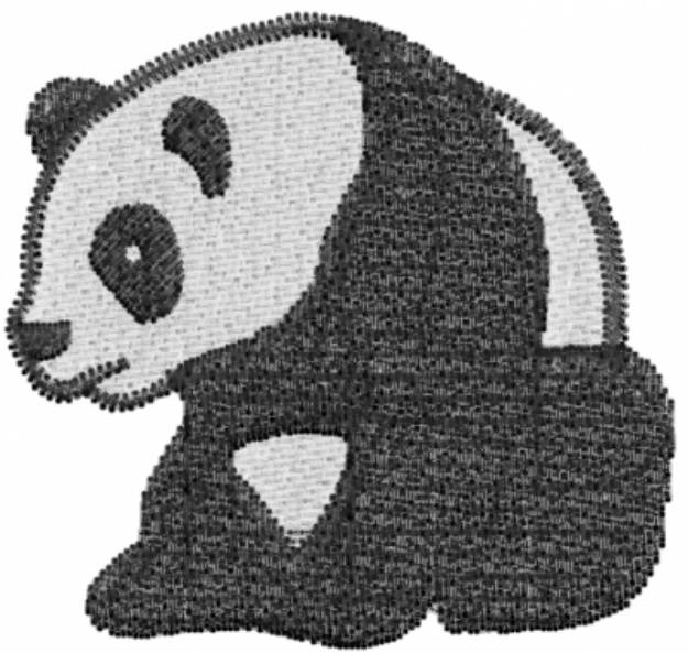 Picture of Panda 2 Machine Embroidery Design