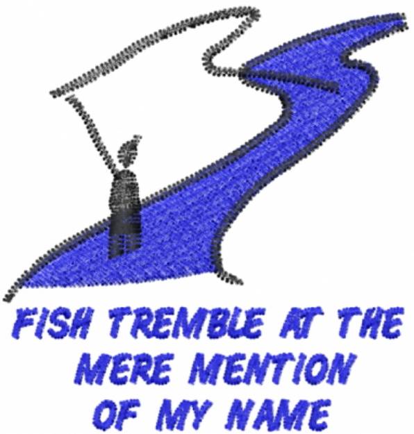 Picture of Fish Tremble Machine Embroidery Design