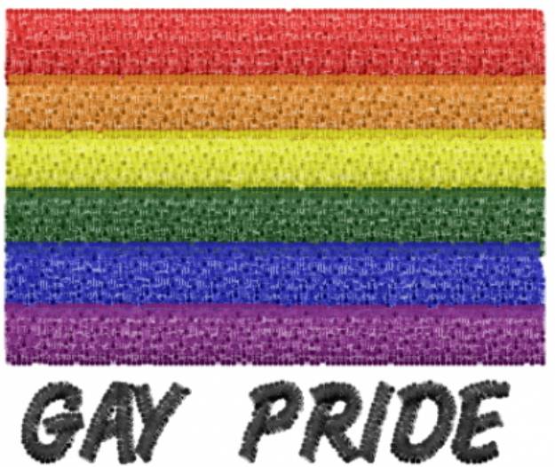 Picture of Gay Pride Machine Embroidery Design