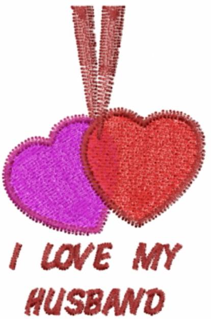 Picture of I Love My Husband Machine Embroidery Design