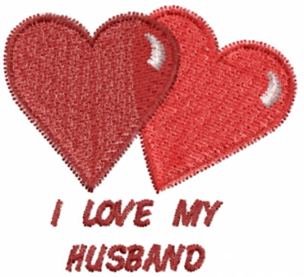 Picture of I Love My Husband Machine Embroidery Design