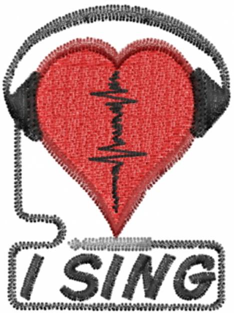 Picture of I Sing Machine Embroidery Design