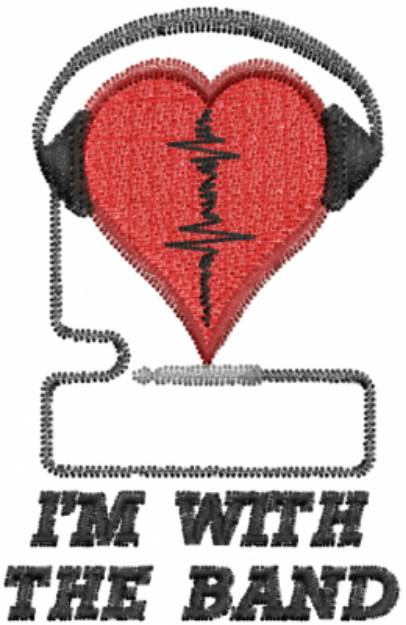 Picture of IM WITH THE BAND Machine Embroidery Design