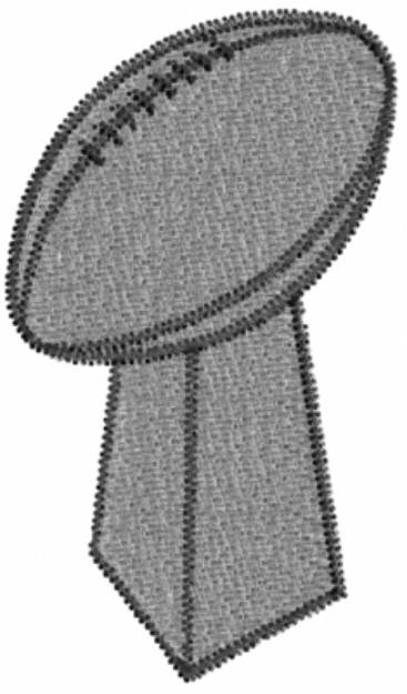 Picture of Superbowl Trophy Machine Embroidery Design