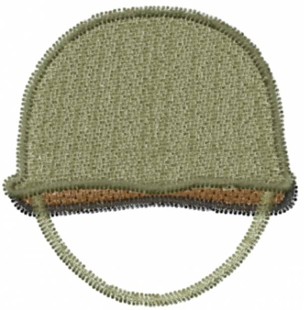 Picture of Military Helmet Machine Embroidery Design