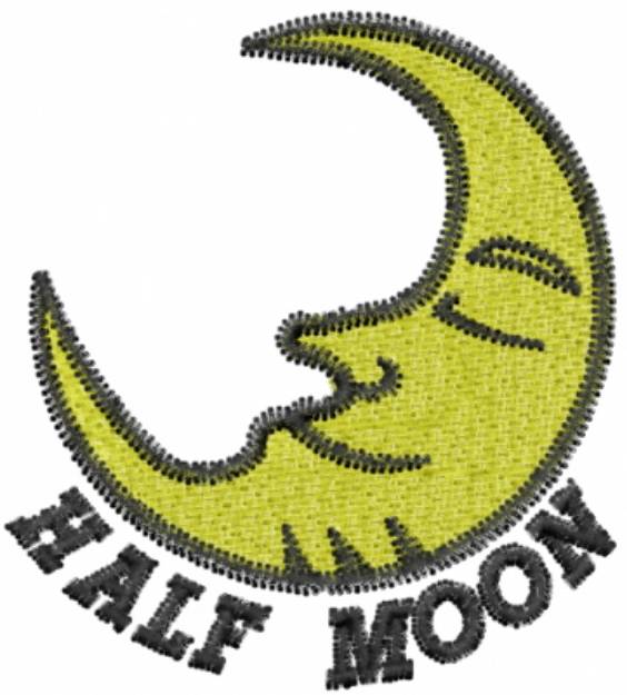 Picture of Half Moon Machine Embroidery Design