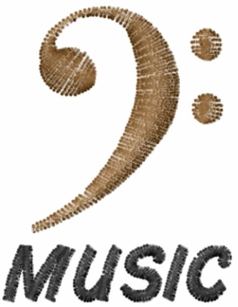Picture of MUSIC Machine Embroidery Design