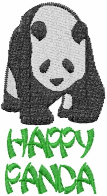Picture of HAPPY PANDA Machine Embroidery Design