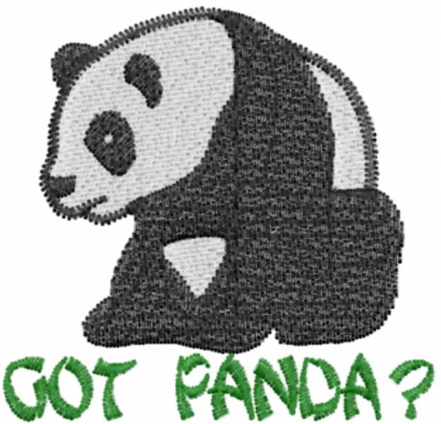 Picture of GOT PANDA? Machine Embroidery Design