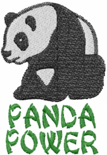 Picture of PANDA POWER Machine Embroidery Design