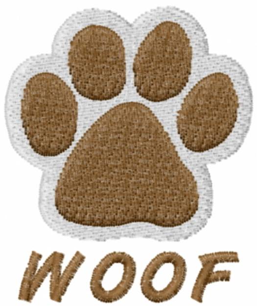 Picture of WOOF Machine Embroidery Design