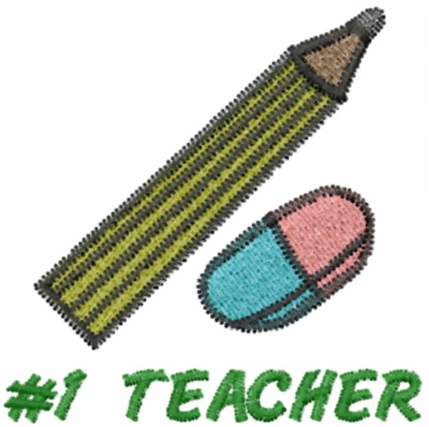 Picture of #1 TEACHER Machine Embroidery Design