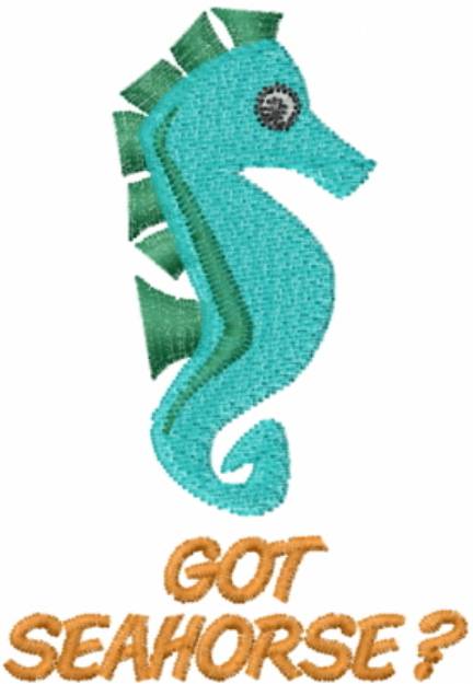 Picture of GOT SEAHORSE? Machine Embroidery Design