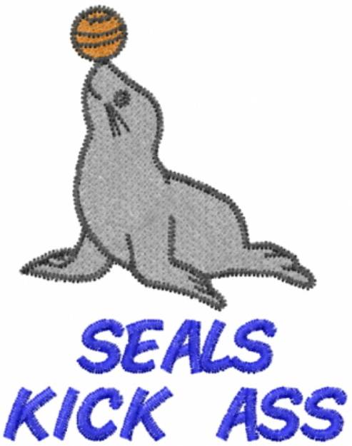 Picture of SEALS KICK ASS Machine Embroidery Design