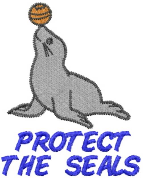 Picture of PROTECT THE SEALS Machine Embroidery Design