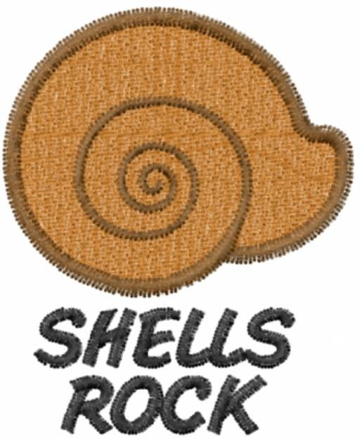 Picture of SHELLS ROCK Machine Embroidery Design