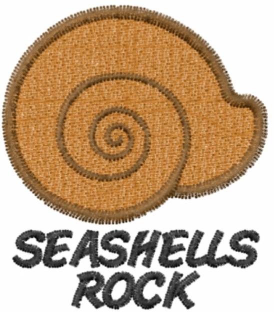 Picture of SEASHELLS ROCK Machine Embroidery Design