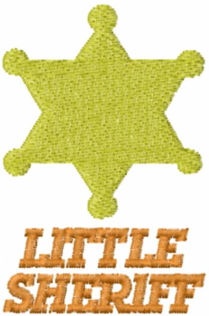 Picture of LITTLE SHERIFF Machine Embroidery Design