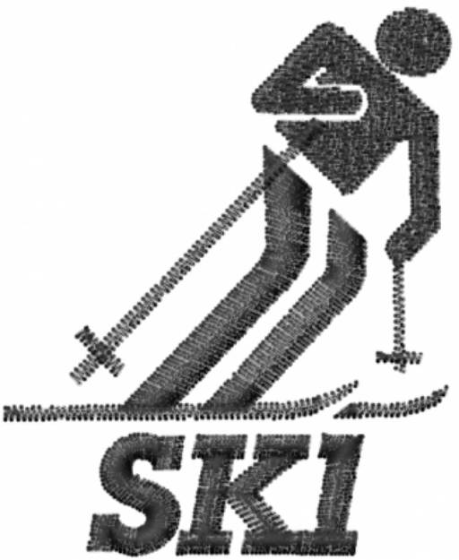 Picture of SKI Machine Embroidery Design