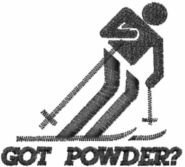 Picture of GOT POWDER? Machine Embroidery Design