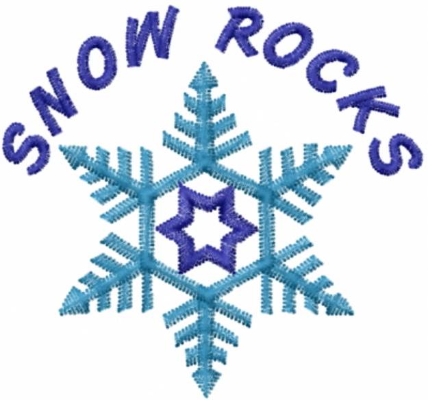 Picture of SNOW ROCKS Machine Embroidery Design