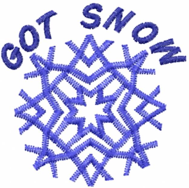 Picture of GOT SNOW Machine Embroidery Design