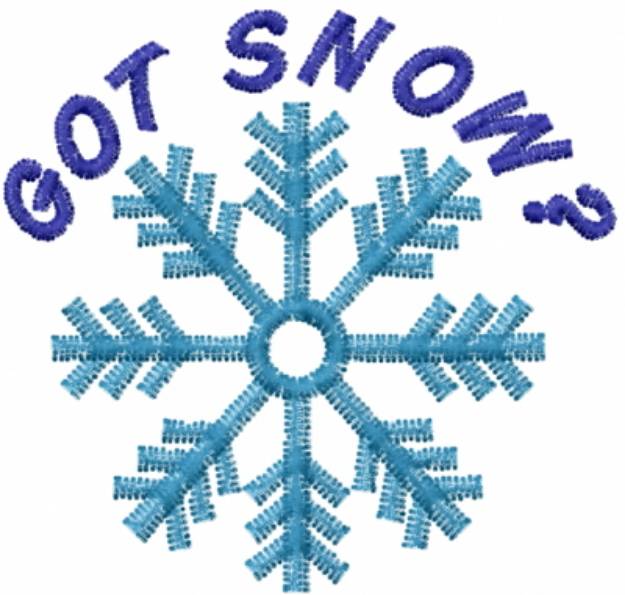 Picture of GOT SNOW? Machine Embroidery Design
