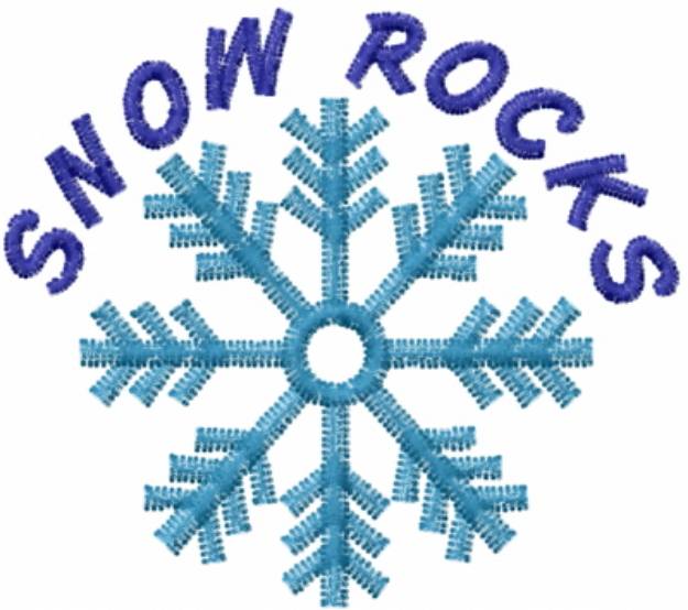 Picture of SNOW ROCKS Machine Embroidery Design