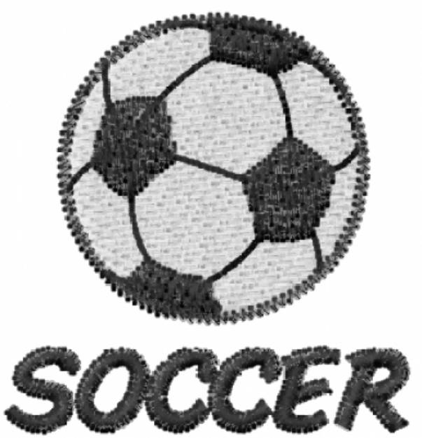 Picture of SOCCER Machine Embroidery Design