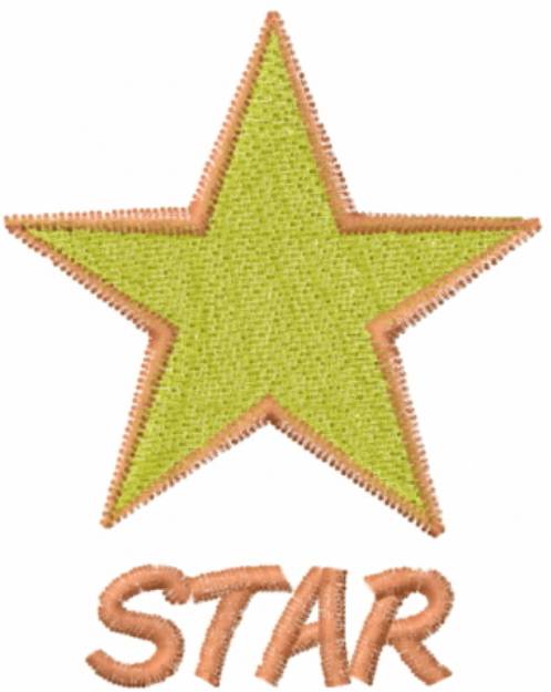 Picture of STAR Machine Embroidery Design