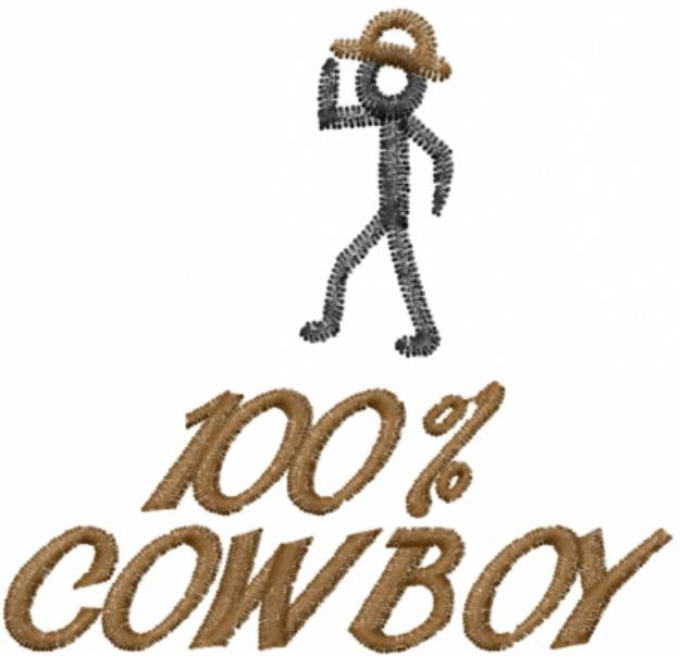 Picture of 100% COWBOY Machine Embroidery Design