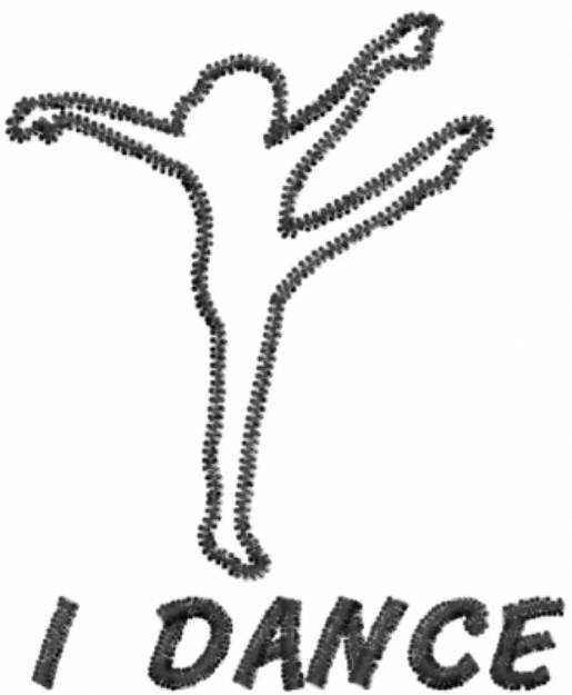 Picture of I DANCE Machine Embroidery Design