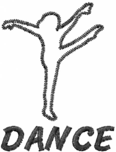Picture of DANCE Machine Embroidery Design