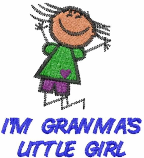 Picture of IM GRANMAS LITTLE GIRL Machine Embroidery Design