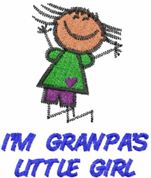 Picture of IM GRANPAS LITTLE GIRL Machine Embroidery Design