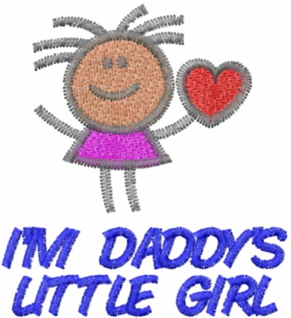 Picture of IM DADDYS LITTLE GIRL Machine Embroidery Design