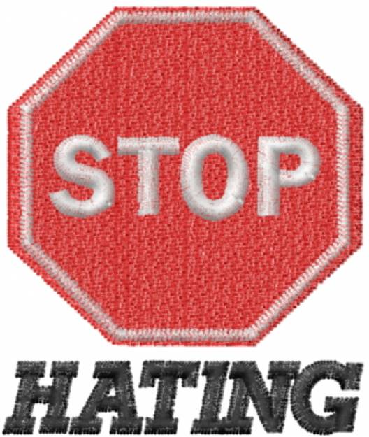 Picture of STOP HATING Machine Embroidery Design