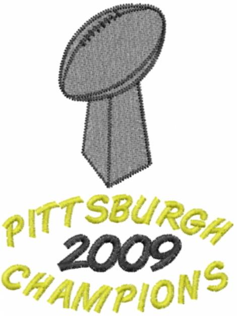 Picture of PITTSBURGH 2009 CHAMPIONS Machine Embroidery Design