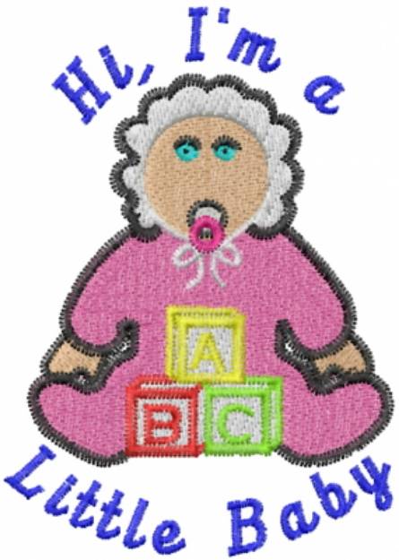 Picture of A Little Baby Machine Embroidery Design