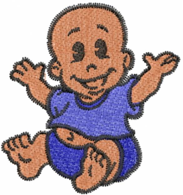 Picture of Happy Baby Boy Machine Embroidery Design