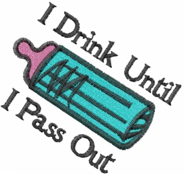 Picture of I Drink Machine Embroidery Design